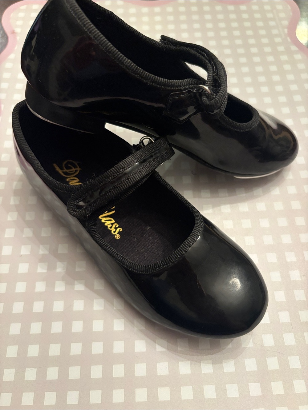 Dance Class Black Patent Mary Jane Dance Shoes